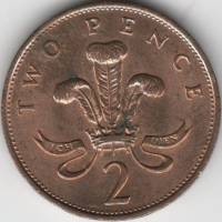 () Монета Великобритания 1987 год   ""   Серебрение  VF